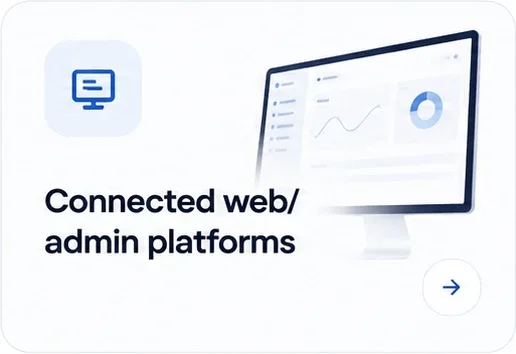 Connected web/admin platforms